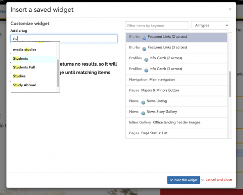 Featured links filtered by tag